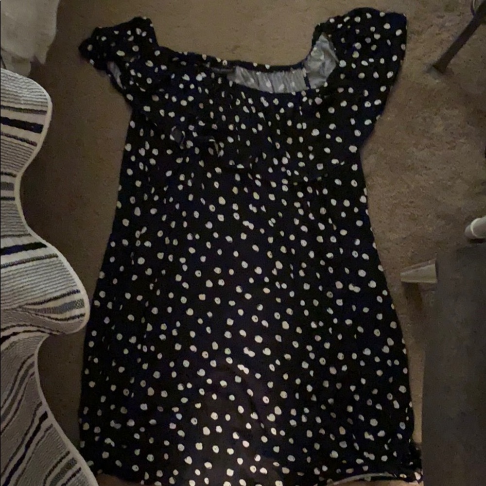 Ruffle sleeve swing dress